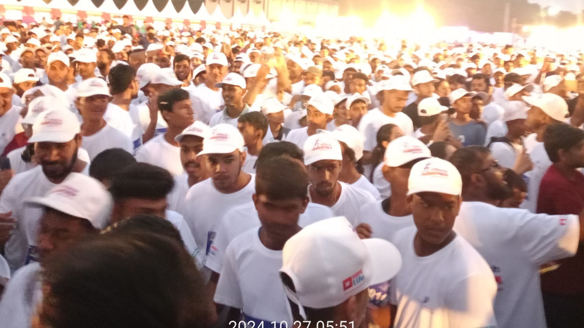 Mary Kom organised marathon rally of Utkarsh Marathon Season from Sampurnanand Sanskrit University