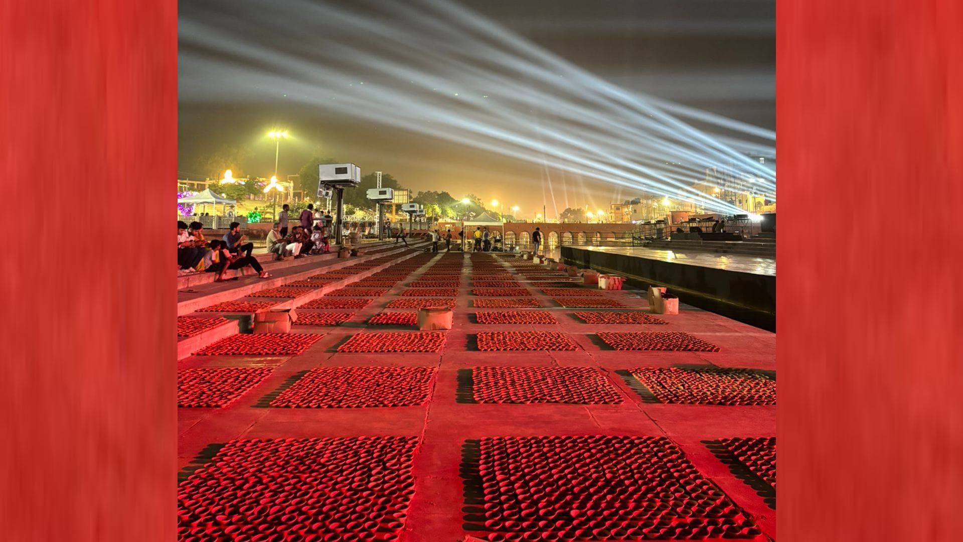 Ramkatha by laser show in Ayodhya.