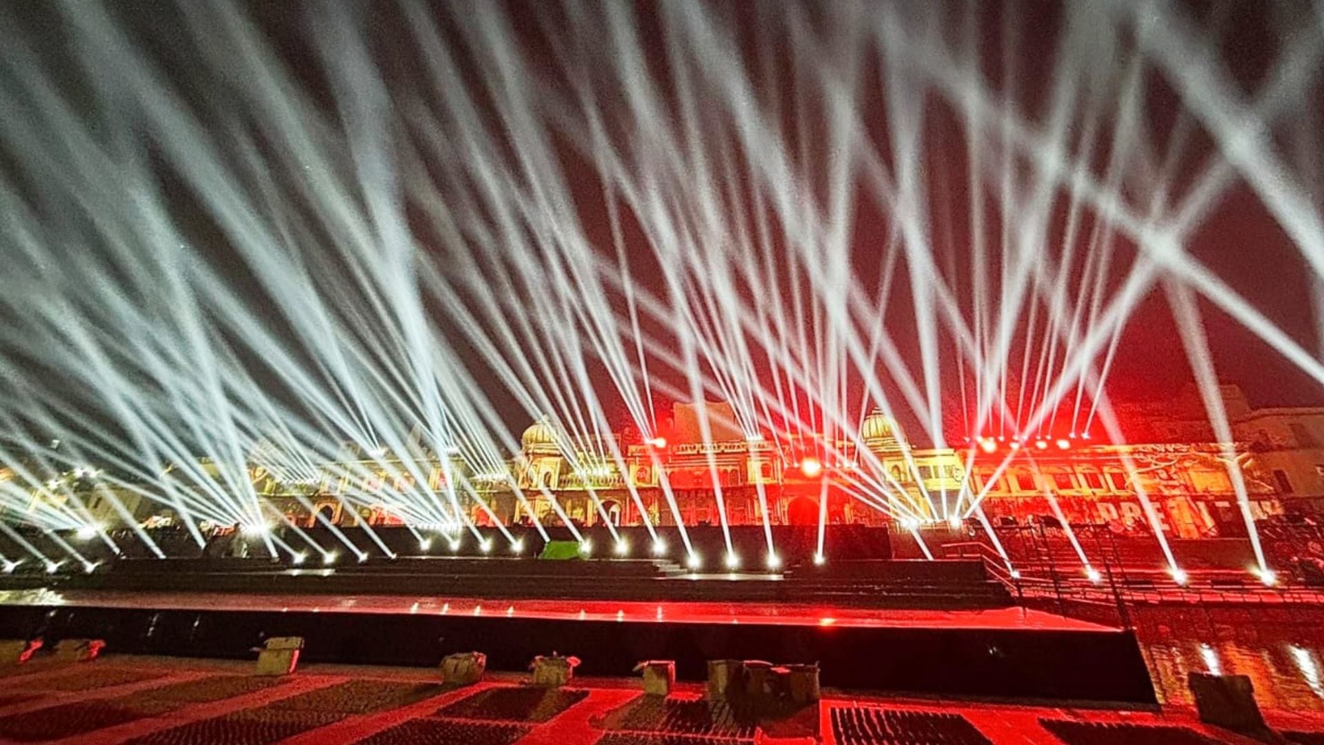 Ramkatha by laser show in Ayodhya.