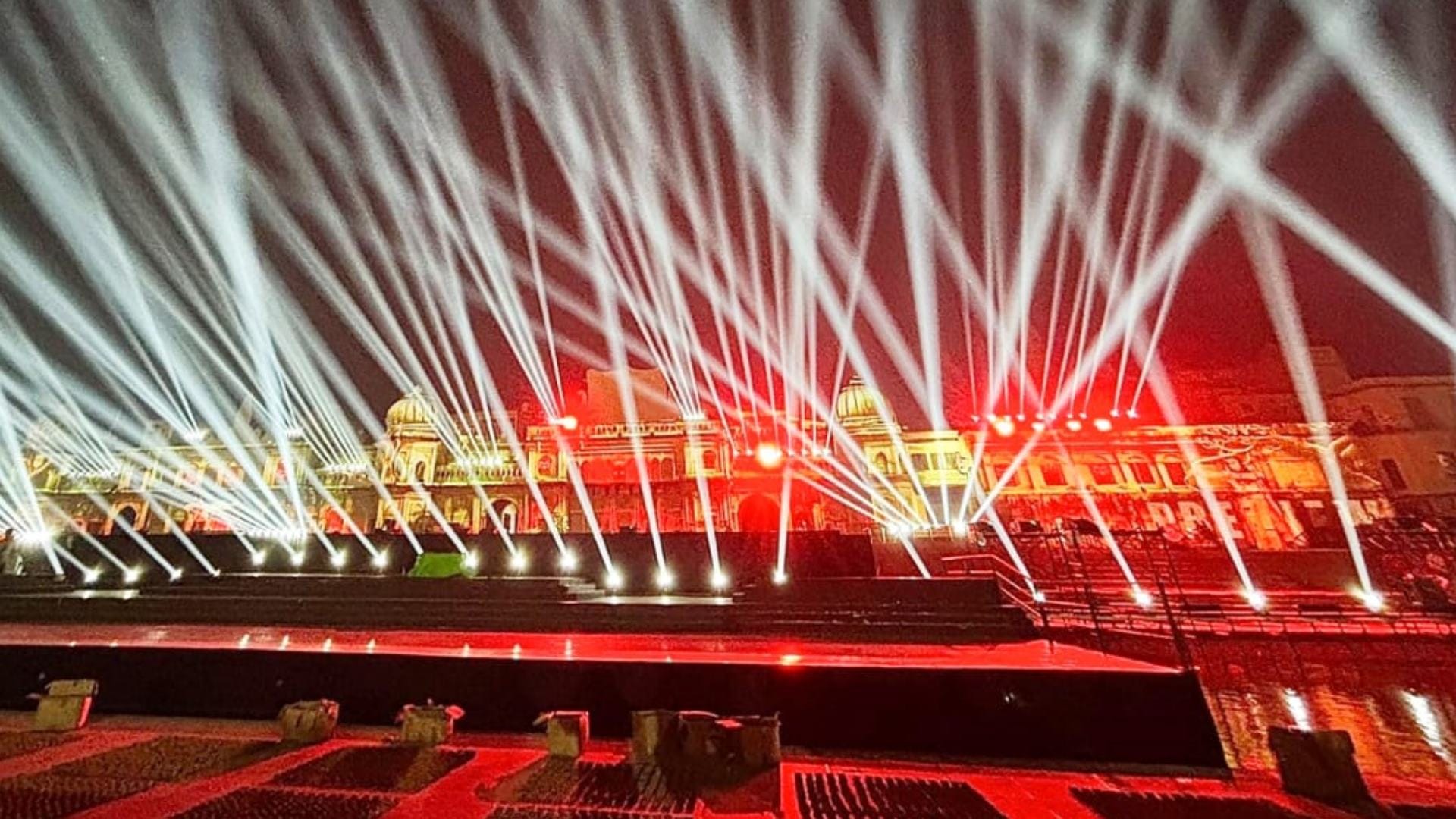 Ramkatha by laser show in Ayodhya.