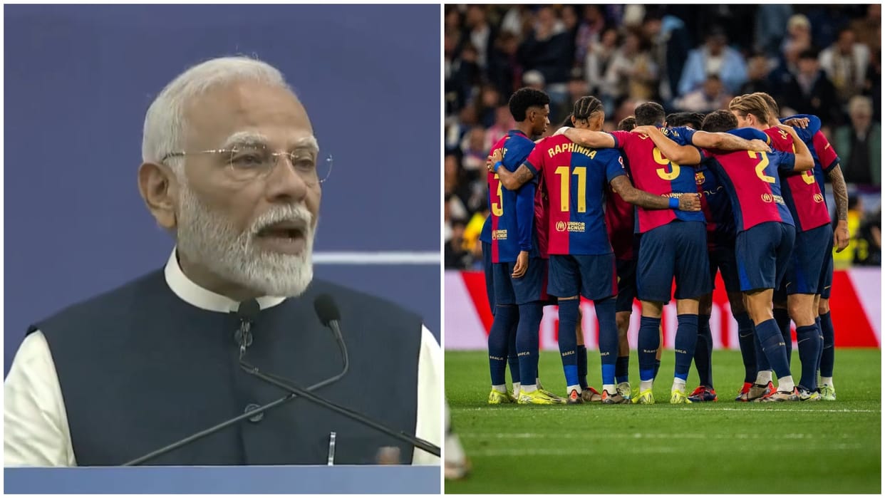 'Barcelona's victory over Real Madrid was discussed in India too', PM Modi gave statement on Spanish football