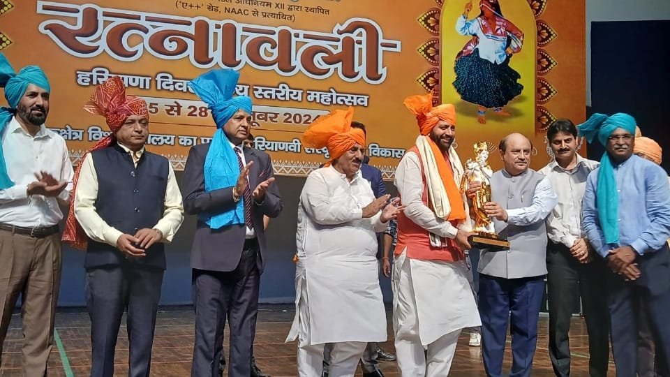 CM nayab saini as chief guest in Ratnavali Mahotsav in Kurukshetra University