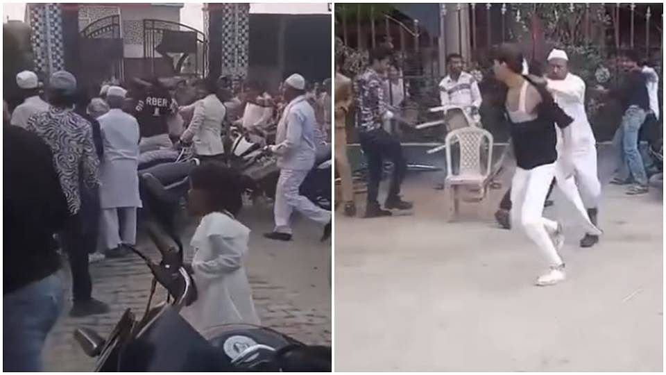 Fight broke out at Sambhal wedding ceremony, video of the brawl goes viral on social media