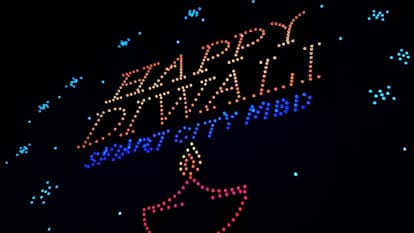 Moradabad illuminated seven and half lakh lamps, amazing view seen in drone show, thousands people participate