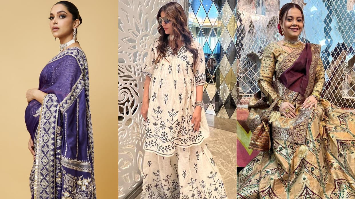 Diwali 2024 special outfit for pregnant woman image inspired by actress