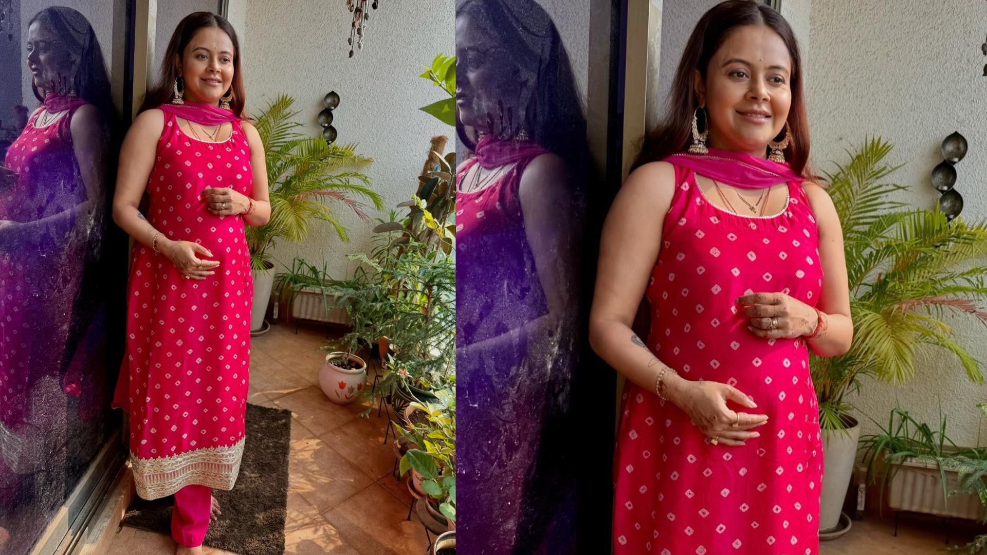 Diwali 2024 special outfit for pregnant woman image inspired by actress