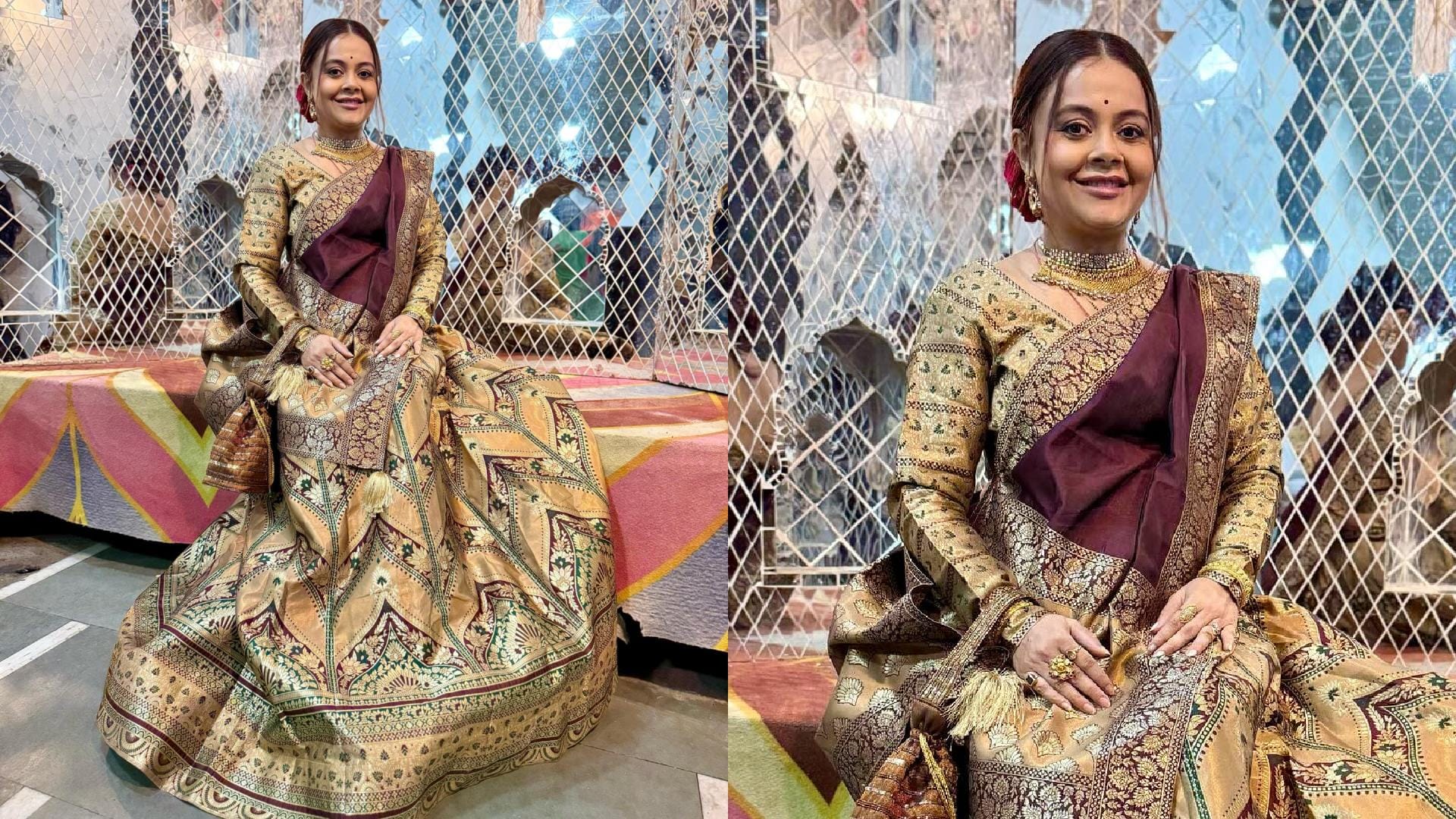 Diwali 2024 special outfit for pregnant woman image inspired by actress