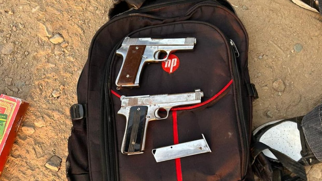 illegal weapons recovered at kangra bus stand himachal pradesh