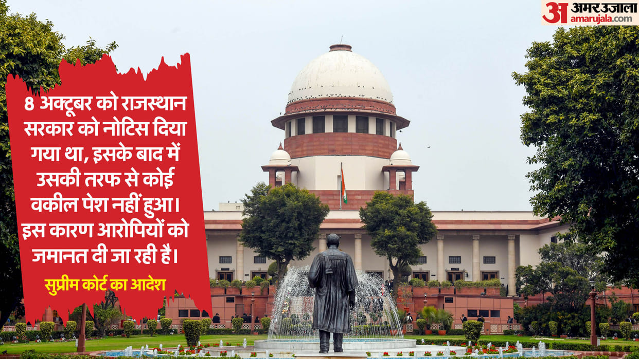 Rajasthan News: Supreme Court granted bail to cow smuggler of Rajasthan said government did not send lawyer