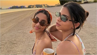 SRK daughter and actor Suhana Khan is enjoying holiday in Dubai shared picture with her cousin Alia Chhiba