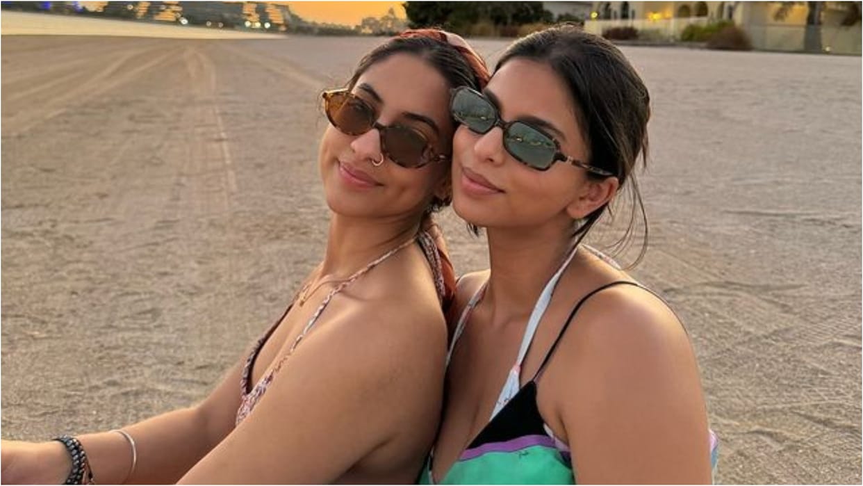 SRK daughter and actor Suhana Khan is enjoying holiday in Dubai shared picture with her cousin Alia Chhiba