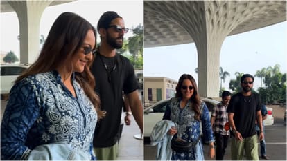 Sonakshi Sinha And Zaheer Iqbal spotted together on airport ahead their first Diwali festival post wedding