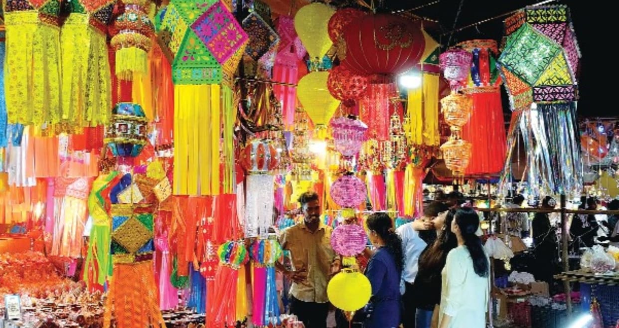 electronic products sale amid festive season premium demand in small town