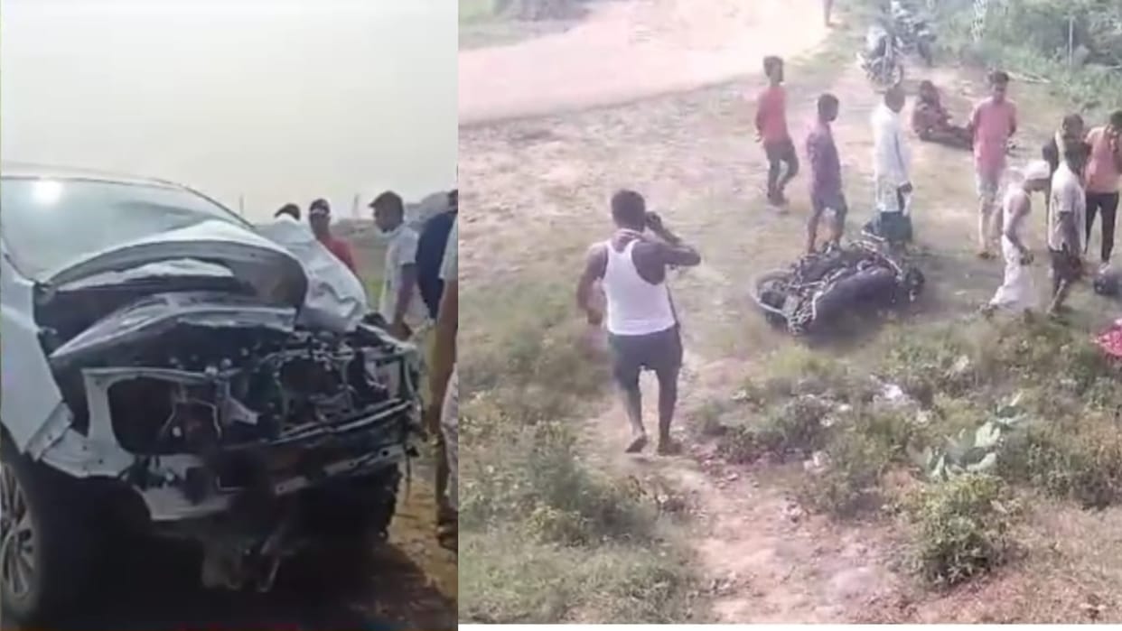 Bihar News : Two teachers died in a road accident in mokama patna, going to Shekhpura Middle School