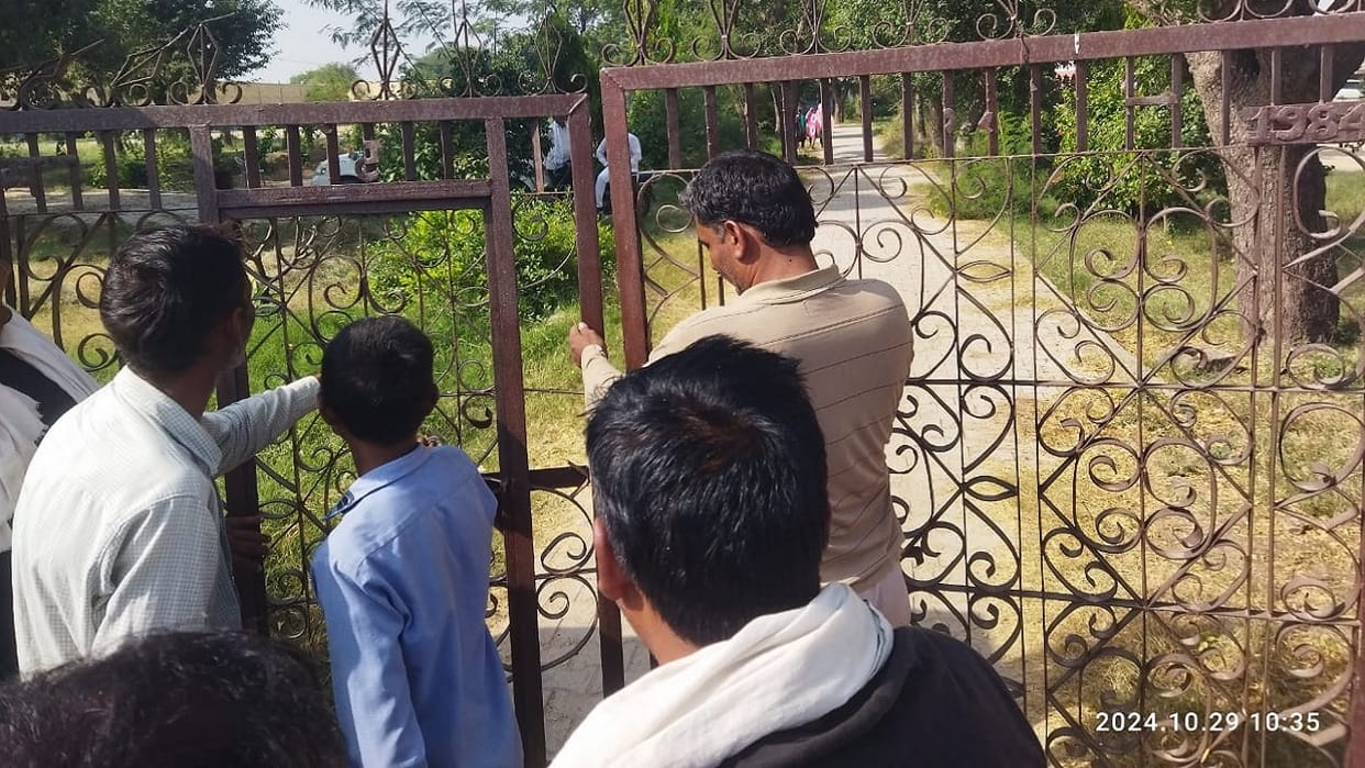 Villagers upset with working style of acting principal in Dadri locked school