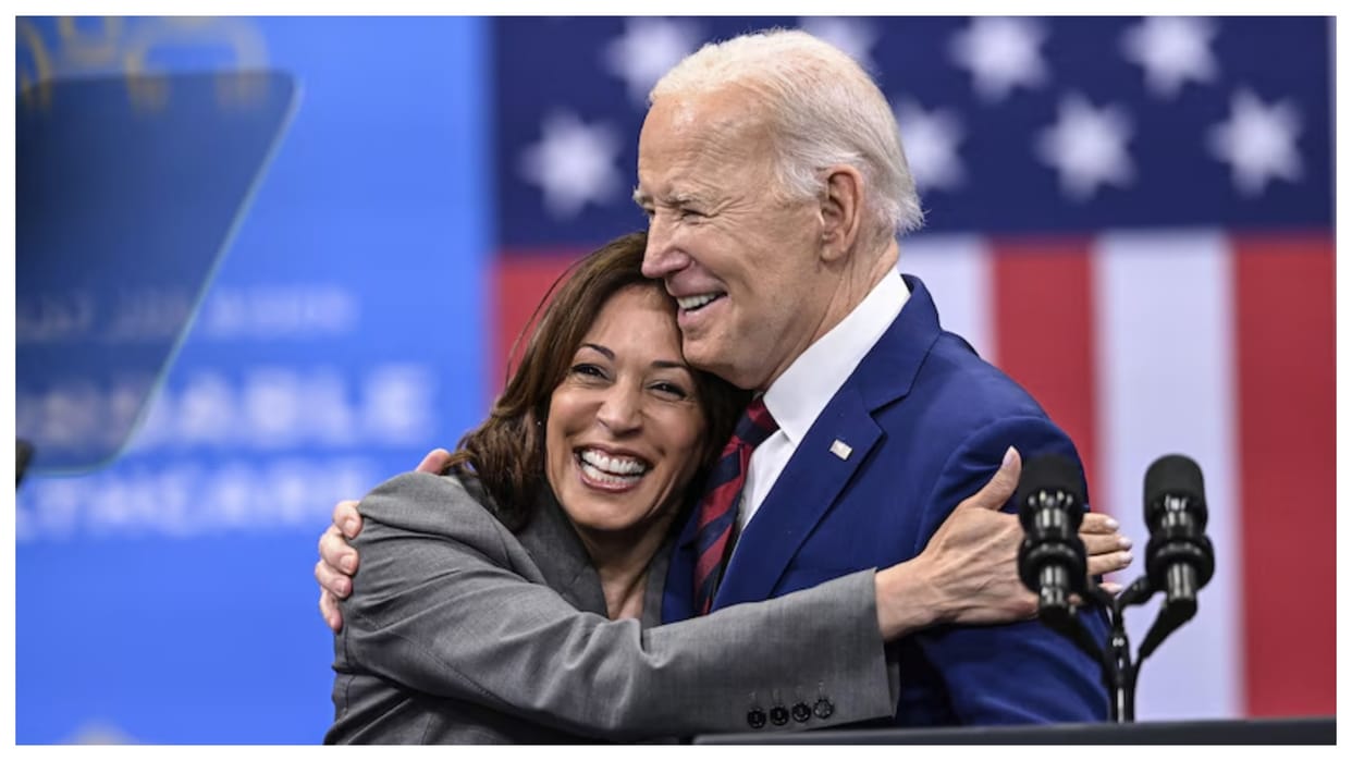 us president election joe biden cast his vote said too much on line praise kamala harris warn people