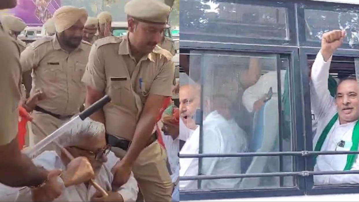 Farmers protesting in Yamunanagar clash with police