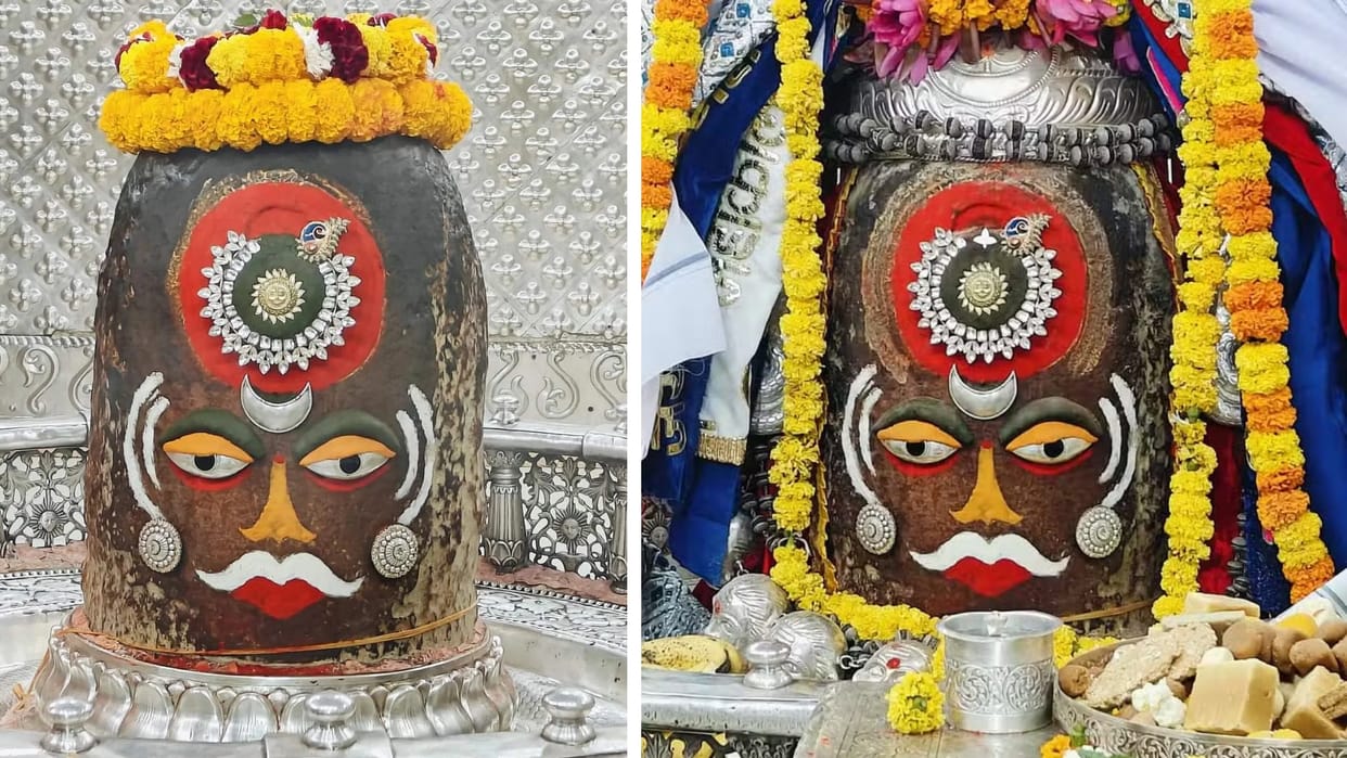 Today's Bhasma Aarti... Baba Mahakal shines with the glory of the Sun, the festival of Deepotsav also started.