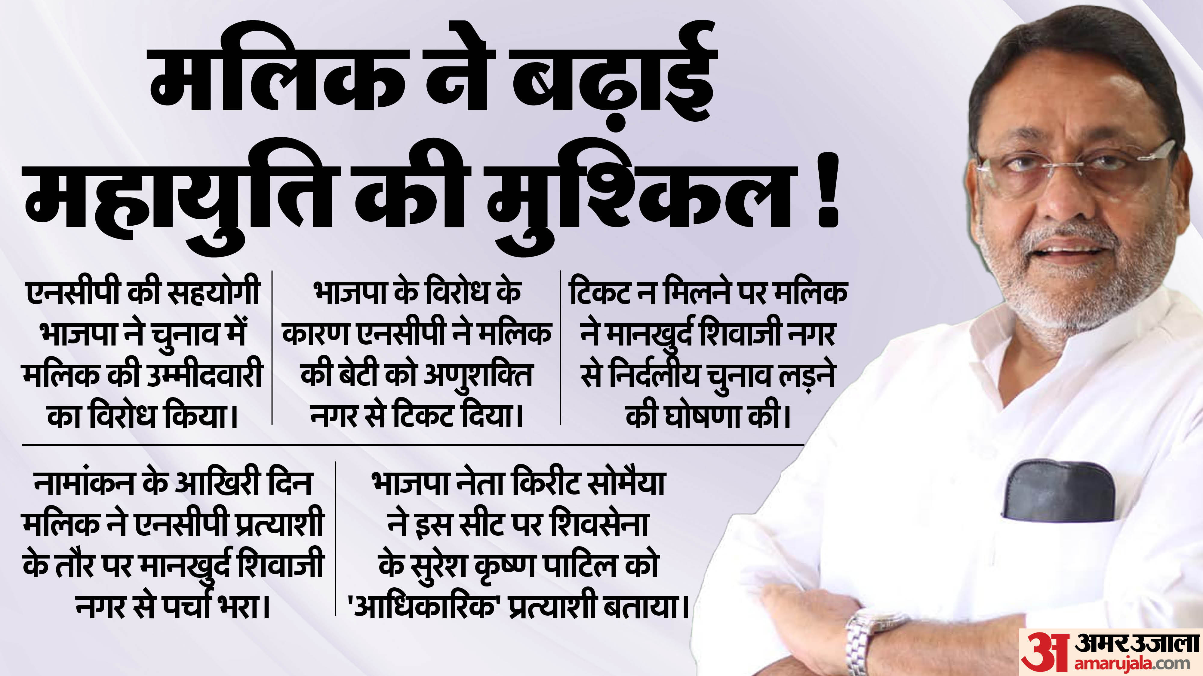 नवाब मलिक, नेता, एनसीपी