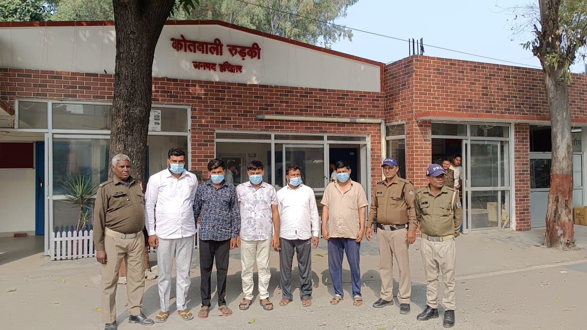 Roorkee News Five arrested including mastermind and shooter in firing case on mining business man