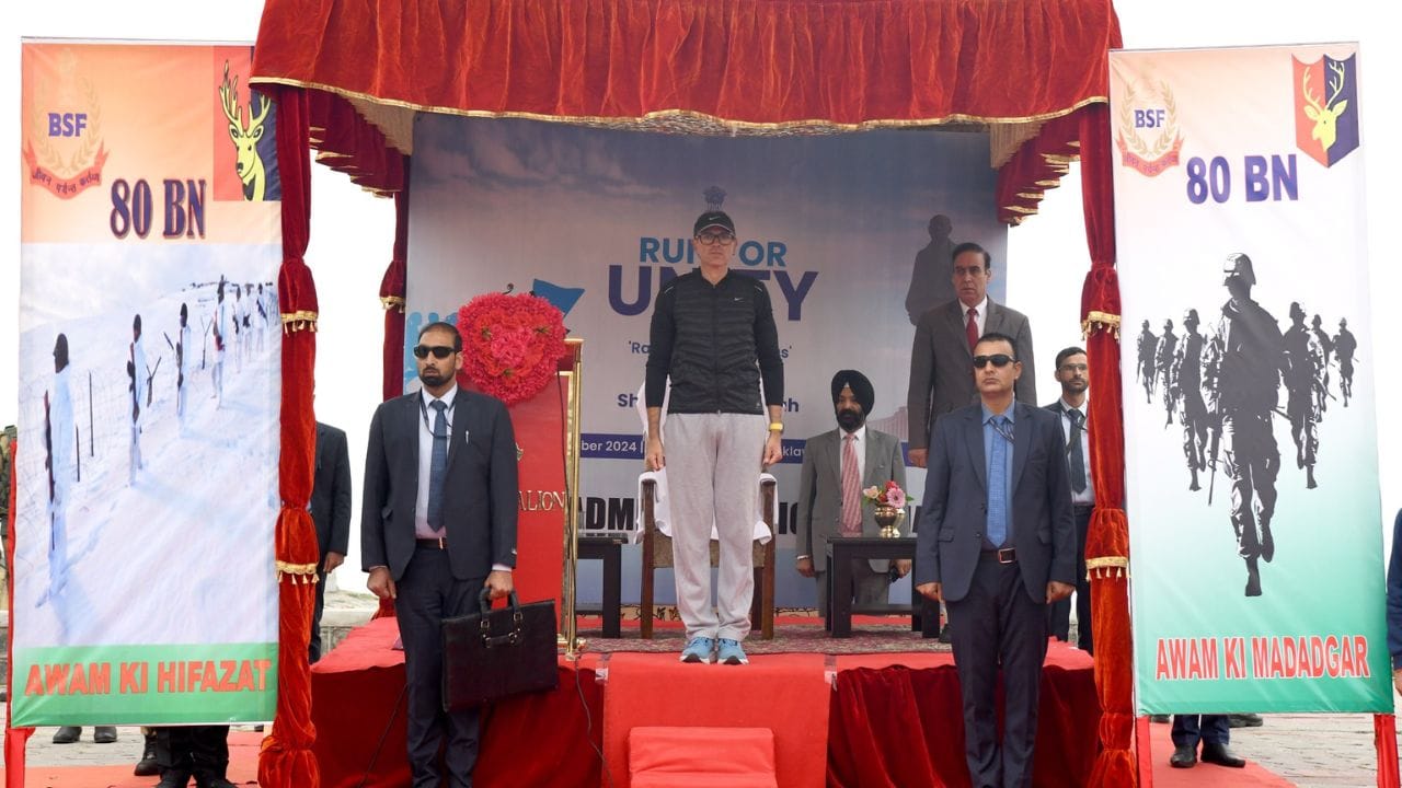Jammu Kashmir: Chief Minister Omar Abdullah launches 'Run for Unity' in Srinagar, see photos