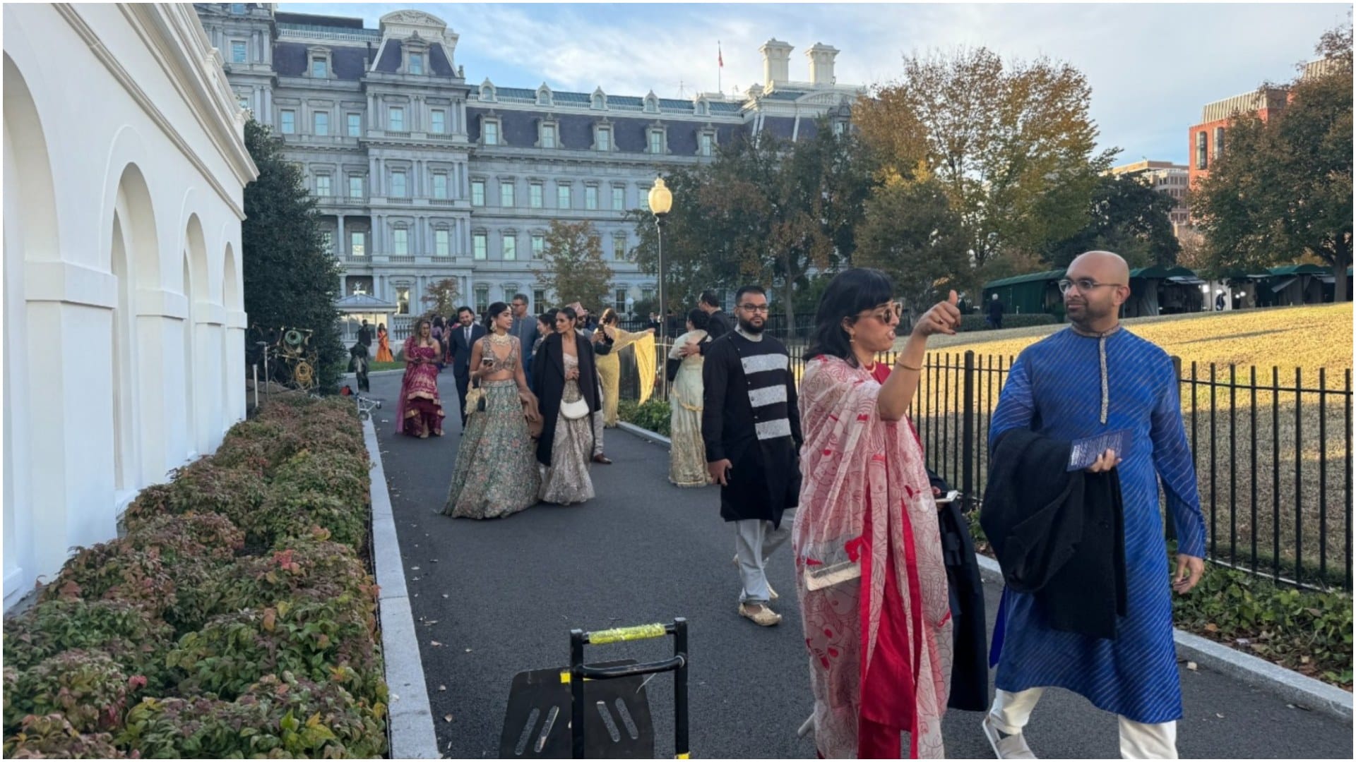 White House illuminated with lamps, Sunita Williams joins the celebration from space, see photos