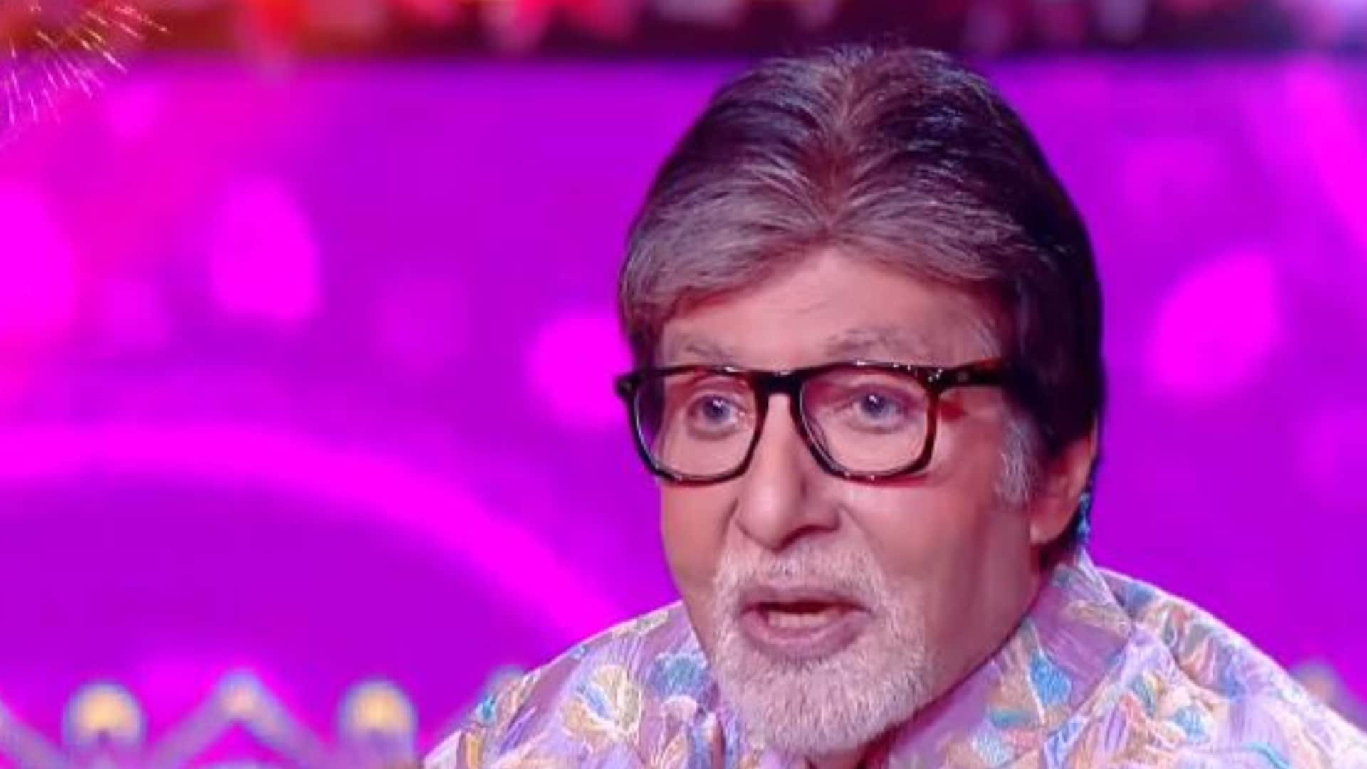Kaun banega crorepati 16 viral clip amitabh bachchan seen to learn taekwondo kick with contestant