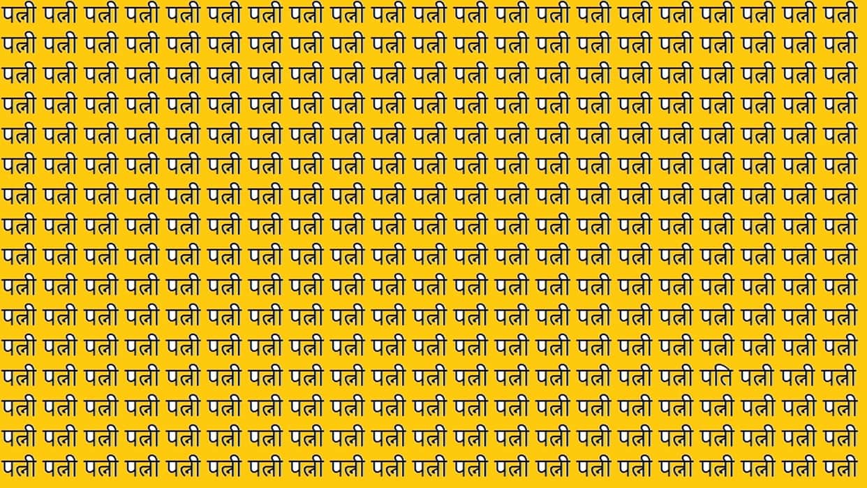 Viral Optical Illusion Photo: Find Out Hidden Pati from Picture in 11 Seconds Illusion to Test Your Brain IQ
