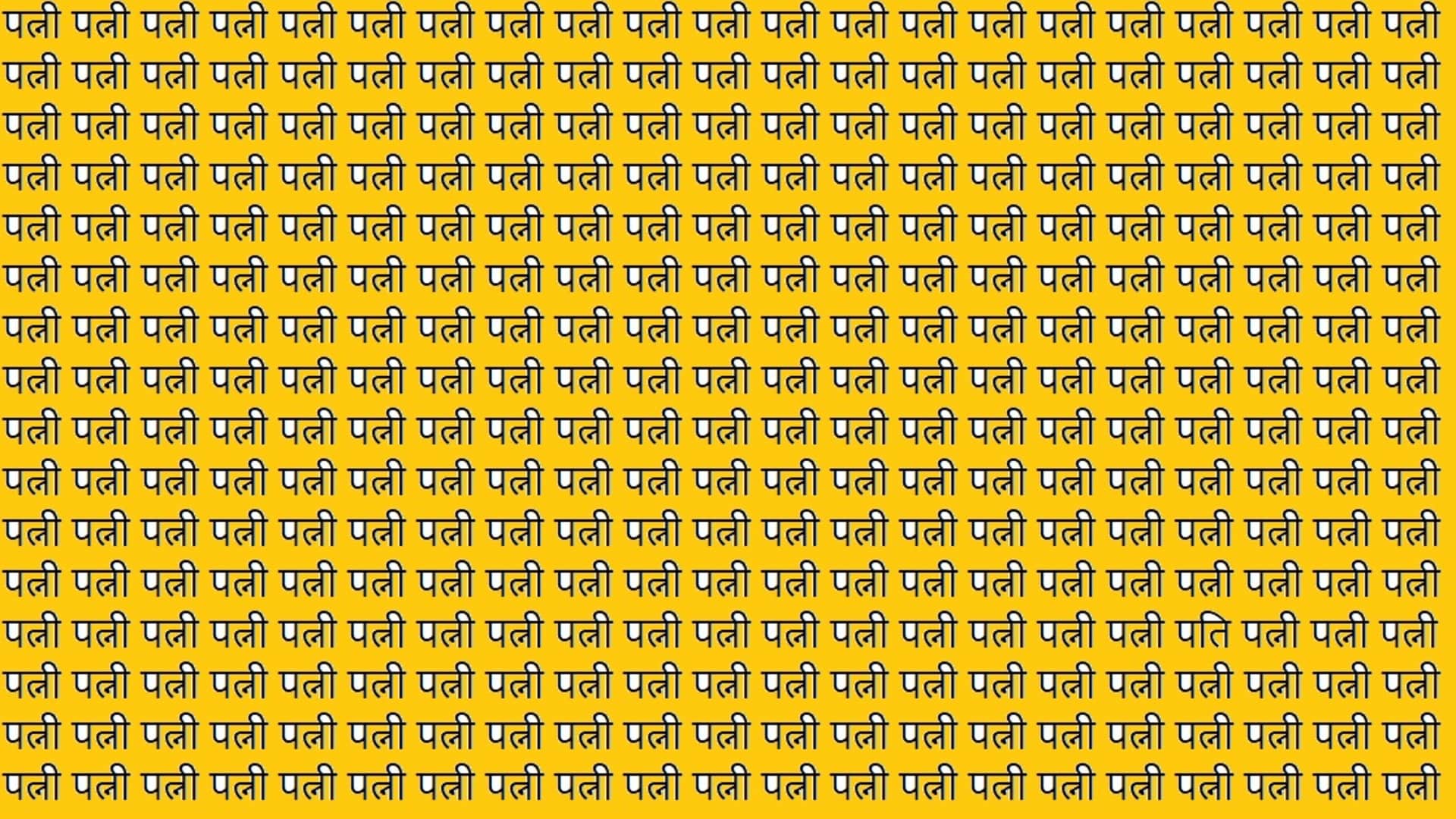 Viral Optical Illusion Photo: Find Out Hidden Pati from Picture in 11 Seconds Illusion to Test Your Brain IQ