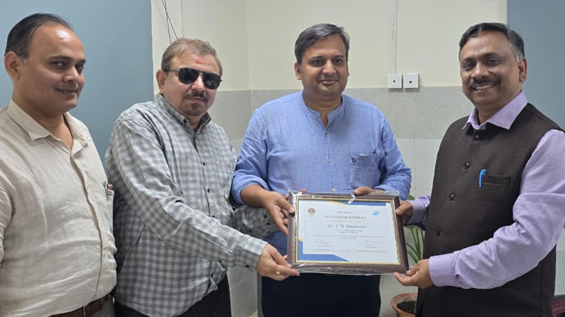 Eight corneas found before post-mortem IMS director honored BHU had taken initiative
