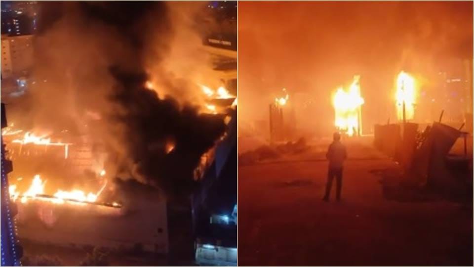 Noida Fire News huge fire broke out in a banquet hall one person died Delhi NCR News in Hindi