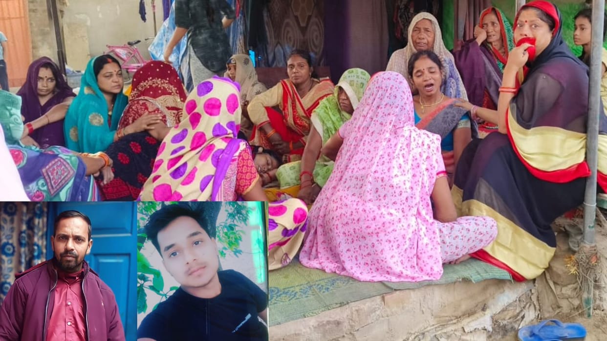 Major accident in Jaunpur two people died and two injured after crushed by trailer
