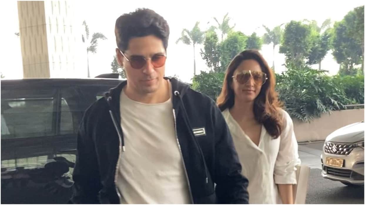 Sidharth Malhotra and Kiara Advani reach delhi to celebrate diwali with family spotted at airport