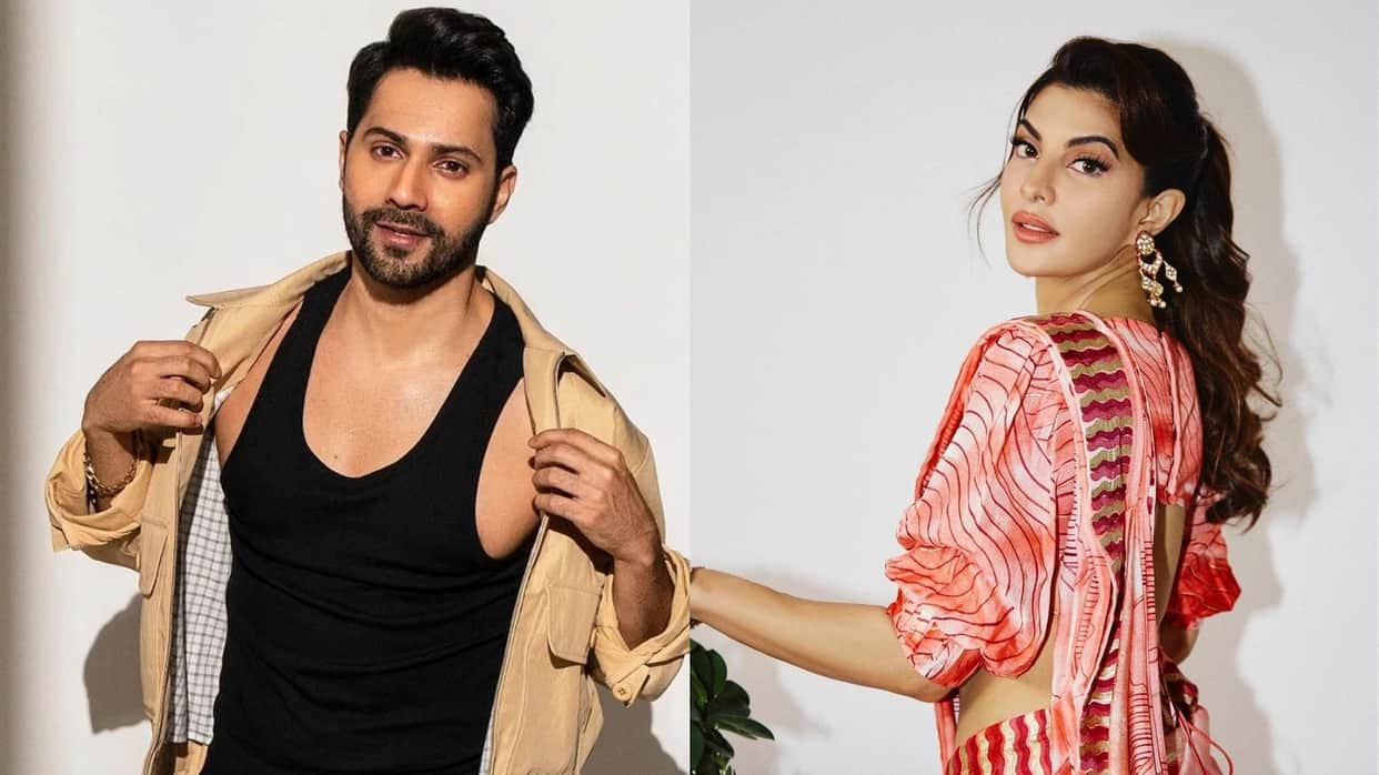 Varun Dhawan hugging Jacqueline fernandez on the red carpet video goes viral