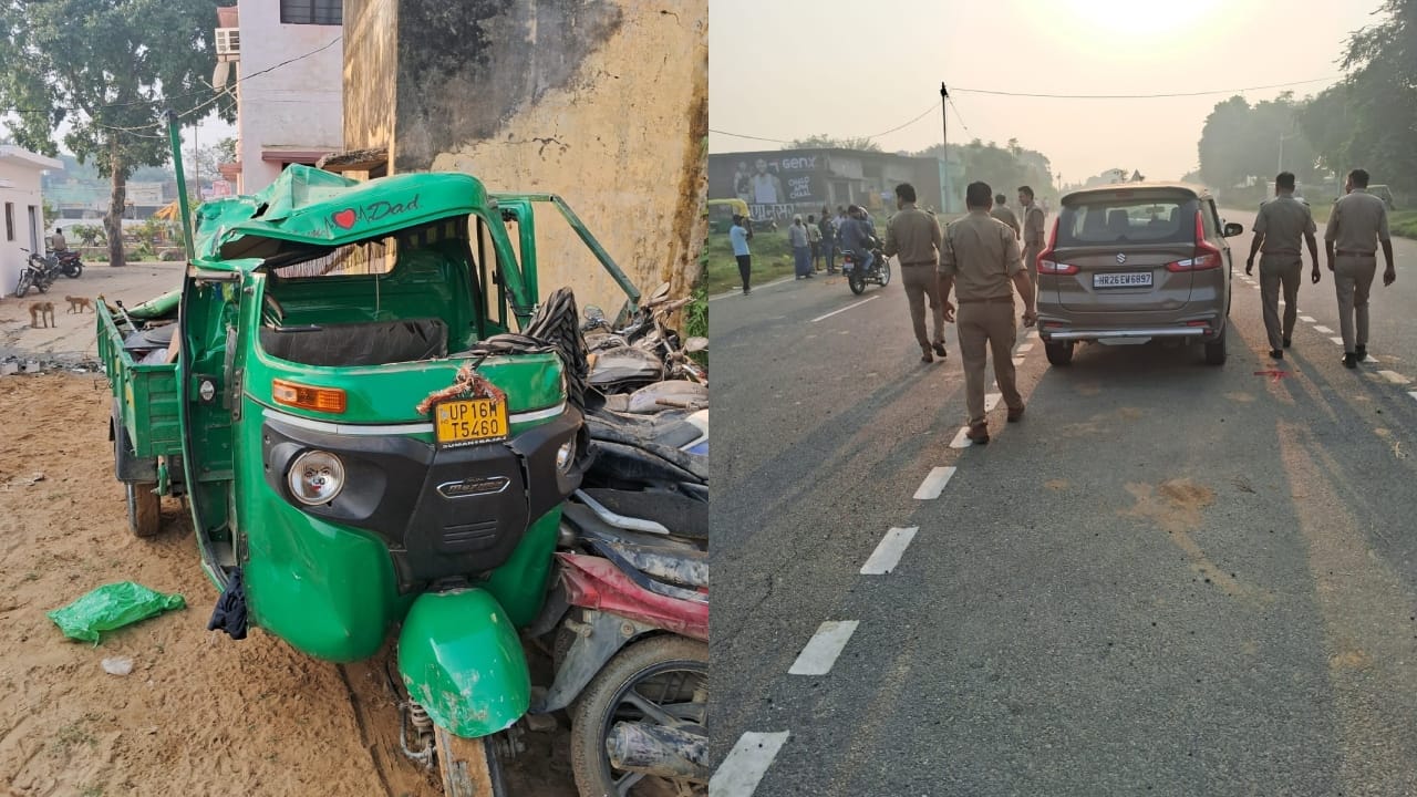 Six people died in Badaun road accident