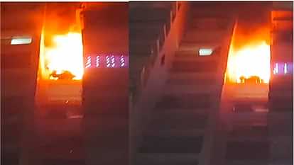 A massive fire broke out in tower of Supertech Ecovillage 1 in Greater Noida