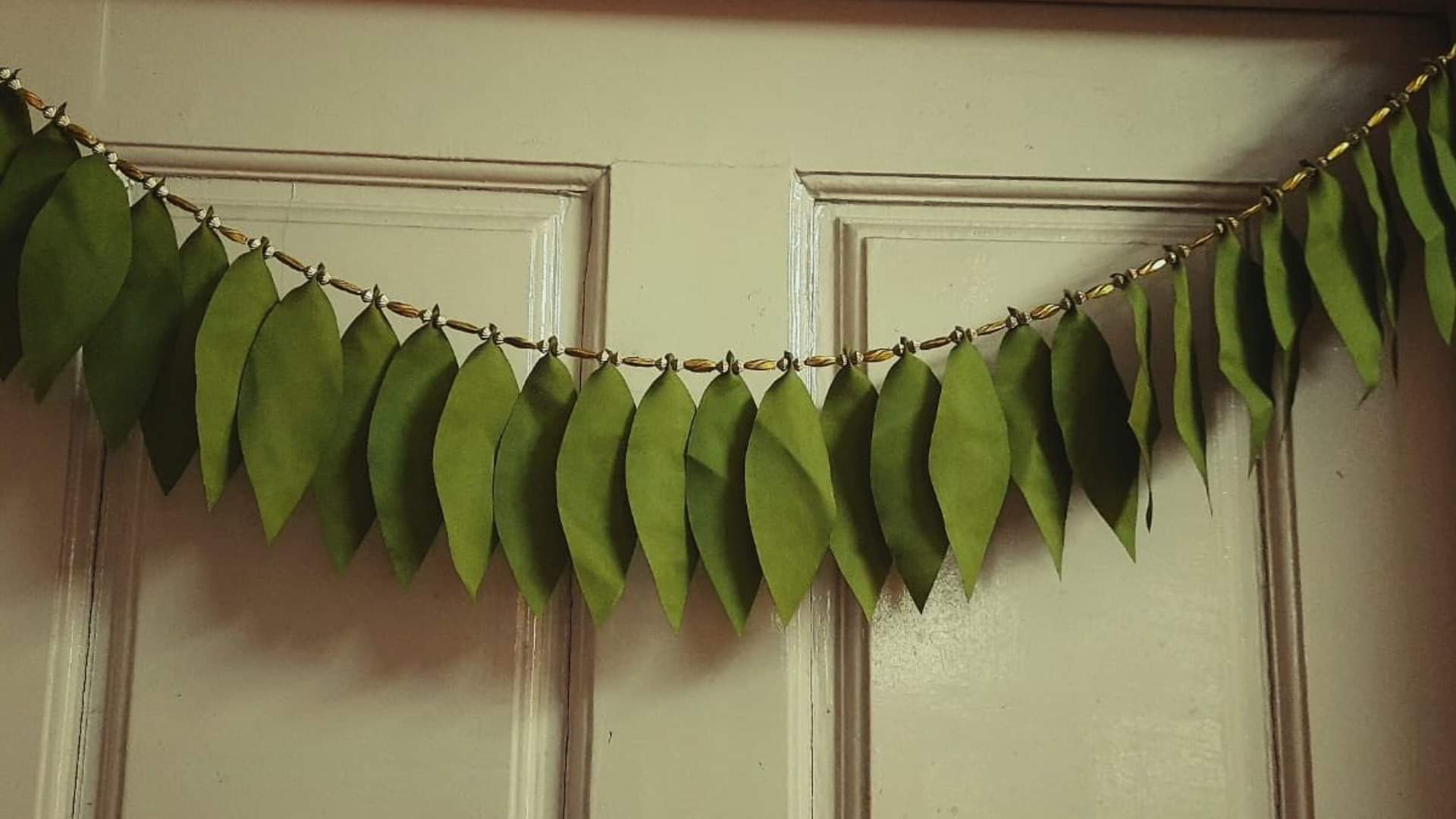 diwali 2024 how to make Mango Leaf Toran For Diwali image