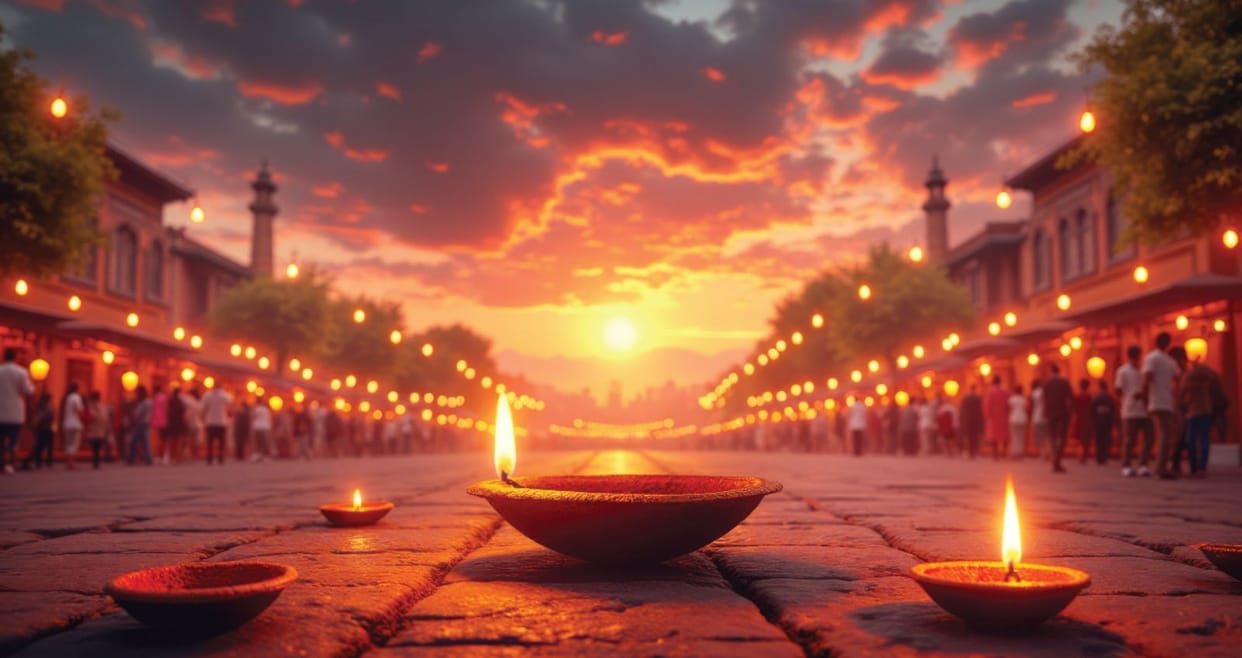 Messae of Diwali let our children grow in light of enlightened bright cultural society
