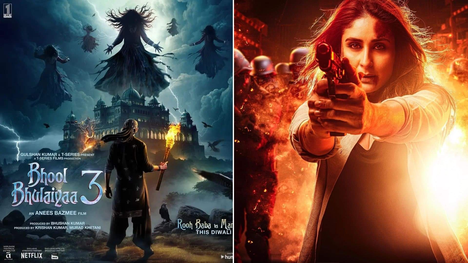 Box Office collection Know  Ajay Devgn Singham Again Kartik Aaryan Bhool Bhulaiyaa 3  Amaran earning