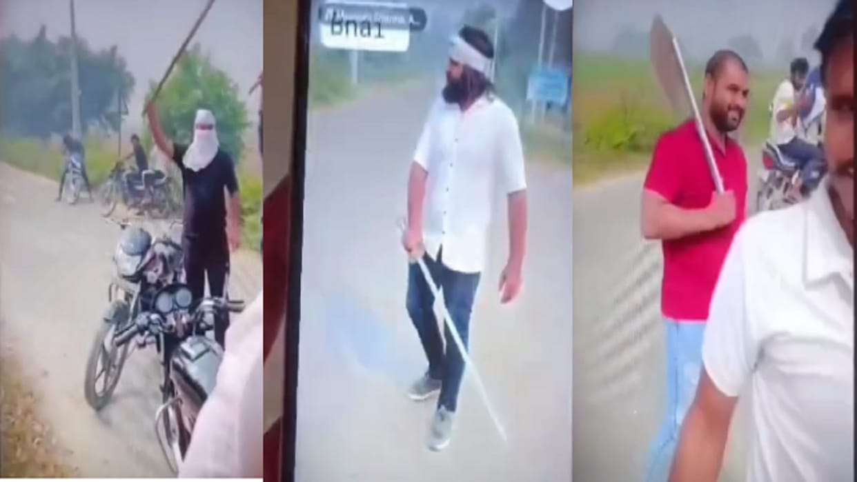 Video of youths waving swords in Panipat goes viral, case filed for spreading terror
