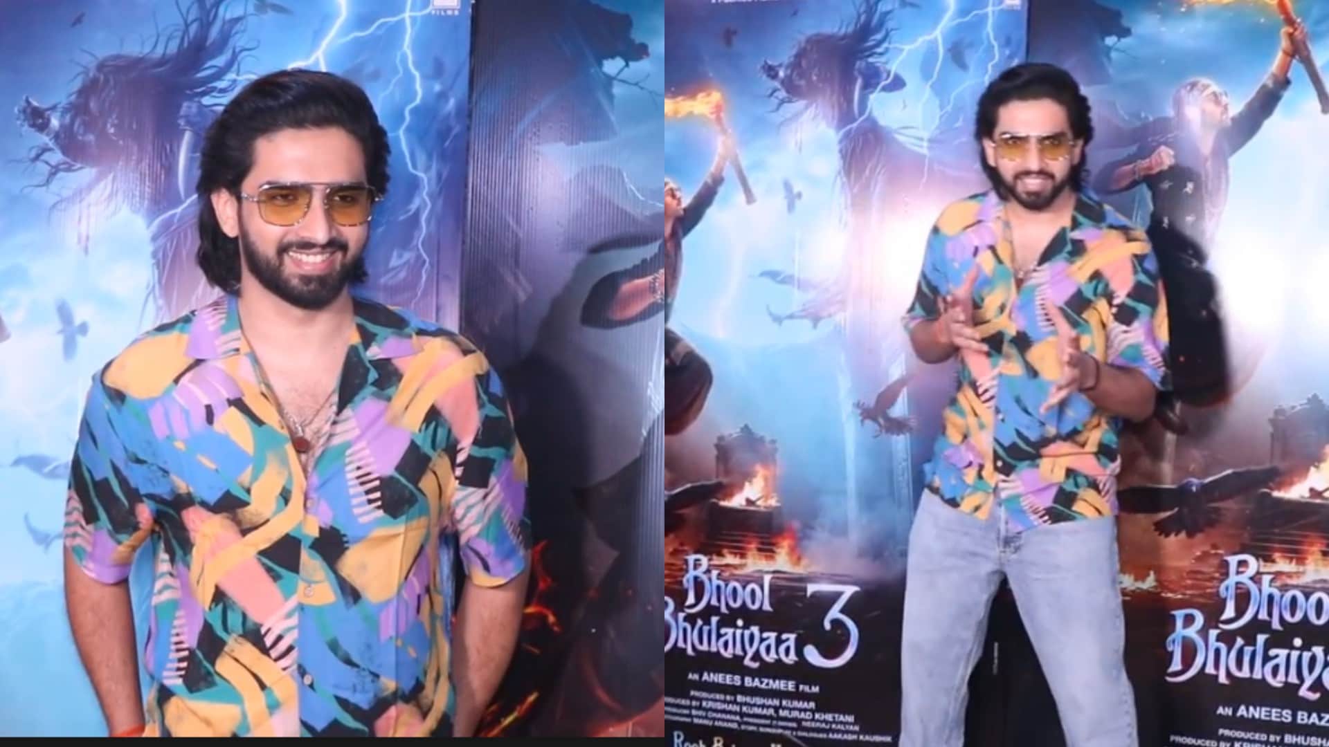Bhool Bhulaiyaa 3 screening photos of Ravi Dubey Anees bazmee Sanjay Mishra Kartik Aaryan in a special style