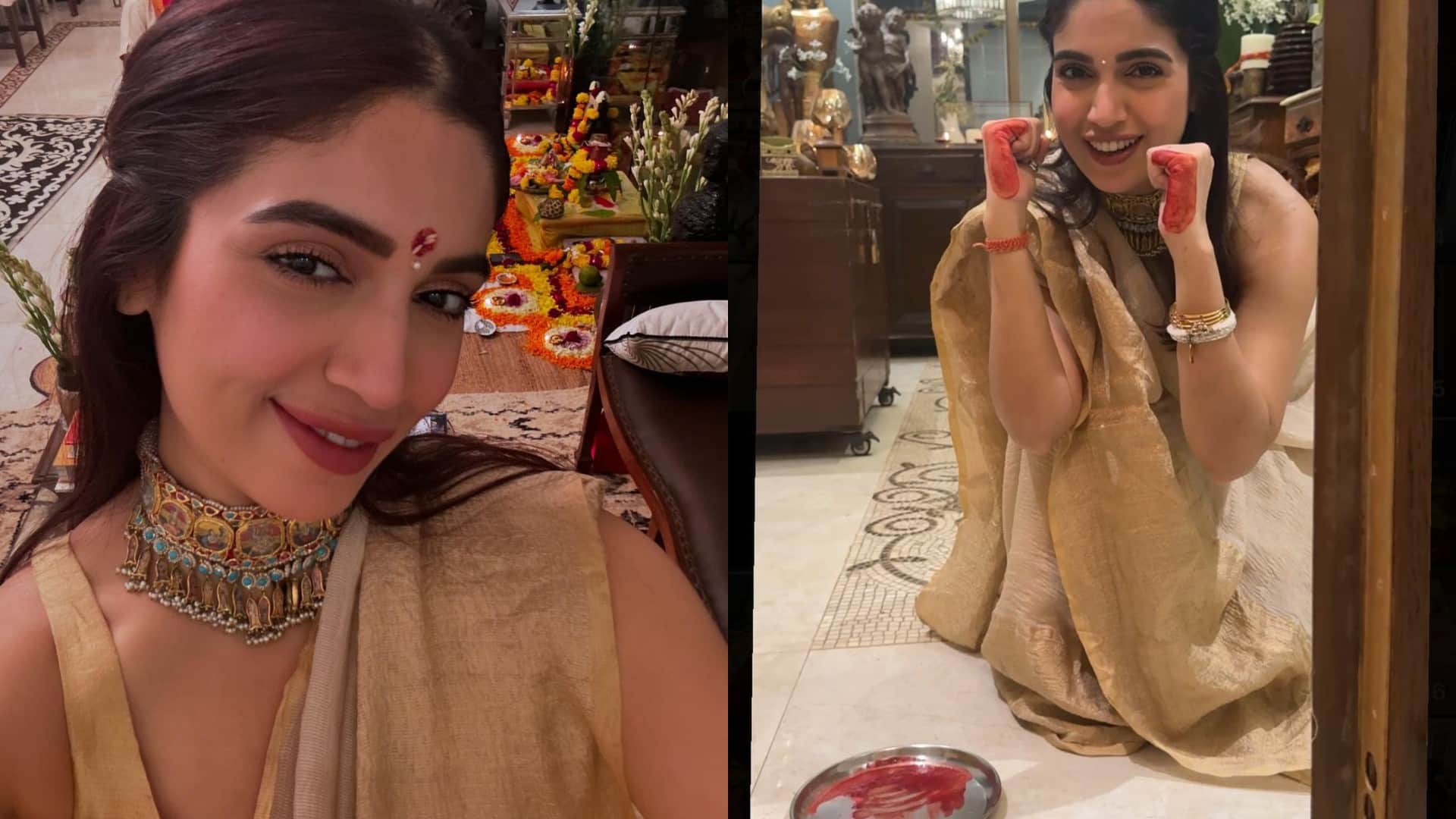 Bhumi Pednekar celebrated Diwali 2024 with family and children wished fans by sharing Festival pictures