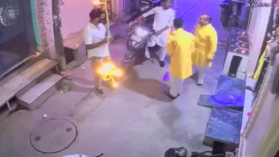 Delhi Shahdara double murder case CCTV footage of uncle and nephew murder in Delhi