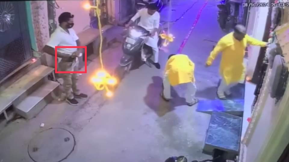 Delhi Shahdara double murder case CCTV footage of uncle and nephew murder in Delhi