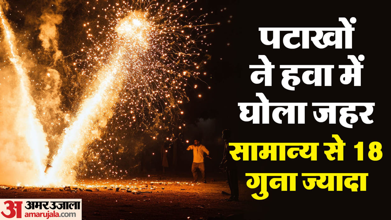 Rajasthan News: Pollution spread due to fireworks, AQI reached dangerous levels