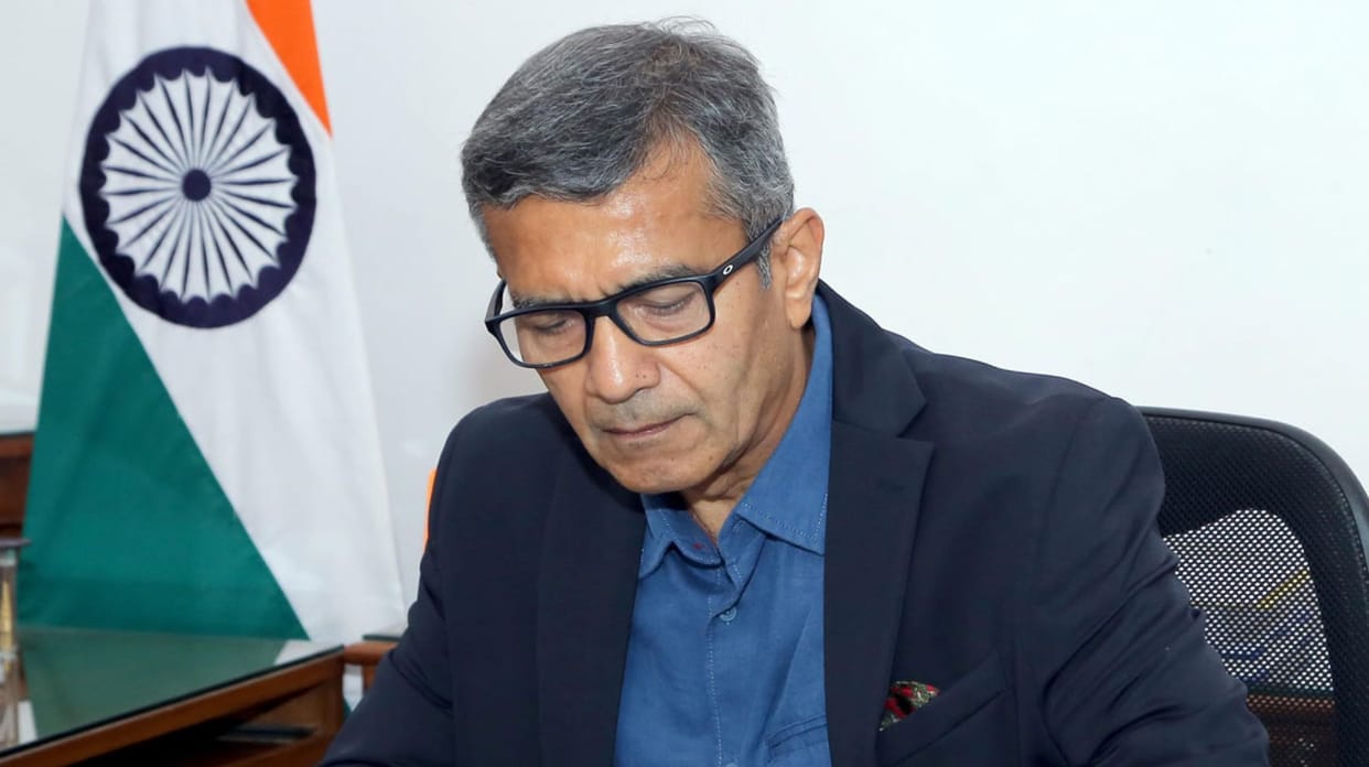 Senior bureaucrat Rajesh Kumar Singh took over as defence secretary
