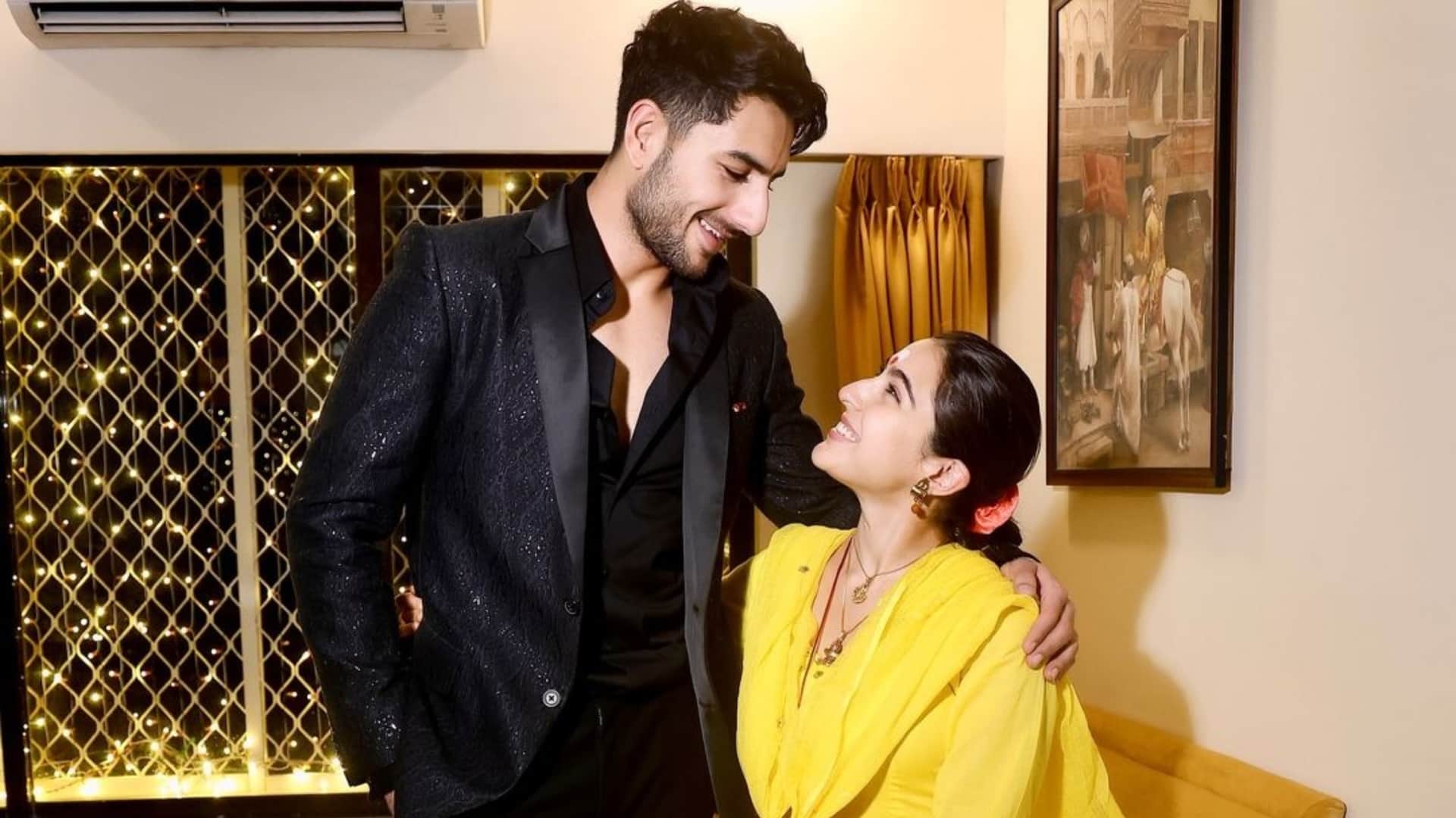Sara Ali Khan brother Ibrahim Ali Khan sibling goals latest Photos Diwali celebration Saif Amrita version 2.0