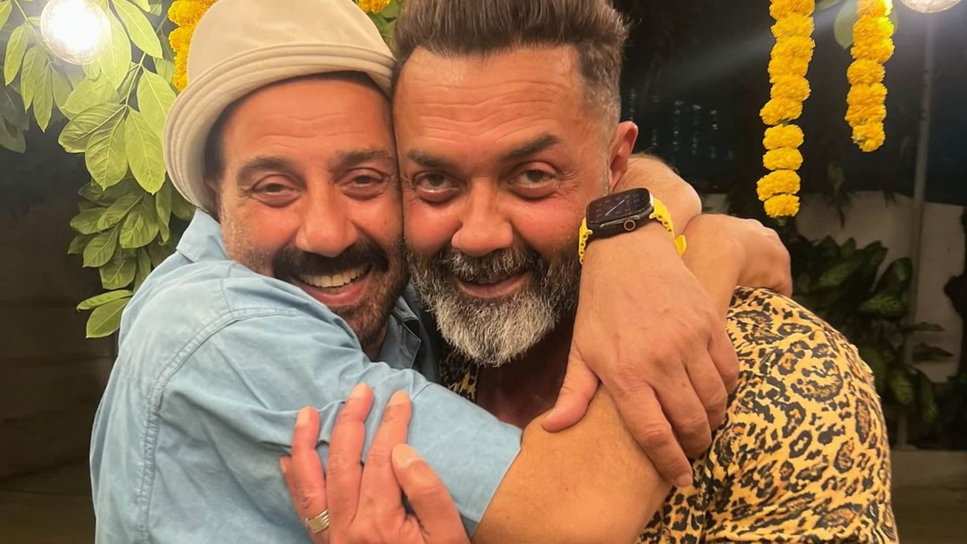 Sunny Deol Wishes Fans Happy Diwali shares adorable family Photos Bobby Deol and Sons viral on social medai