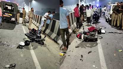 Tragic accident on Diwali night: Bikes collided two youth died on spot condition of three is serious