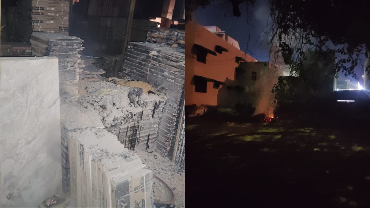 Jhajjar: Fire broke out at five places including two warehouses